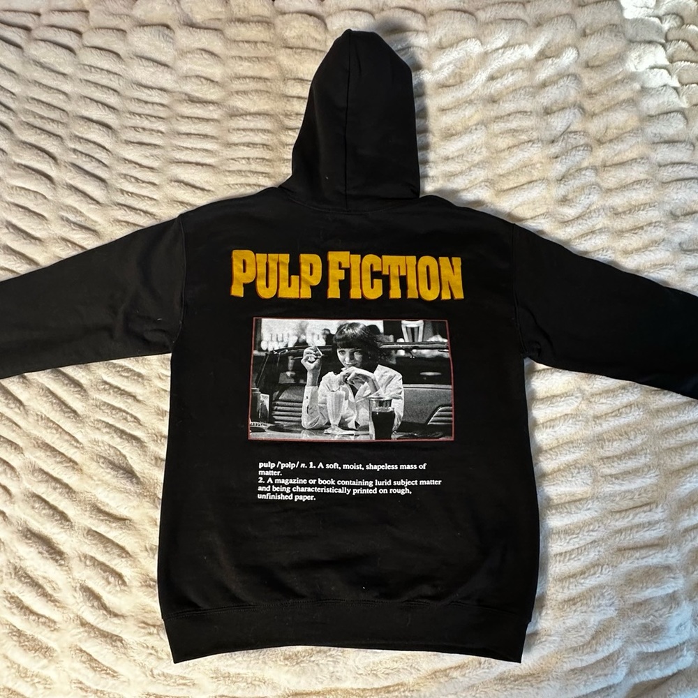 pulp fiction™ ★ pulp fiction black hoodie mia wallace [small]